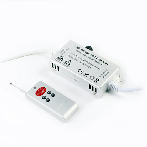 AC110/220V Max 550W, PWM LED RGB Wireless RF 6 keys Infrared Remote Controller 30m Control For RGB High Voltage led lights strip